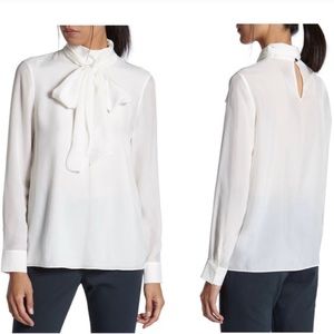 Ted Baker Emory Tie Neck Blouse
